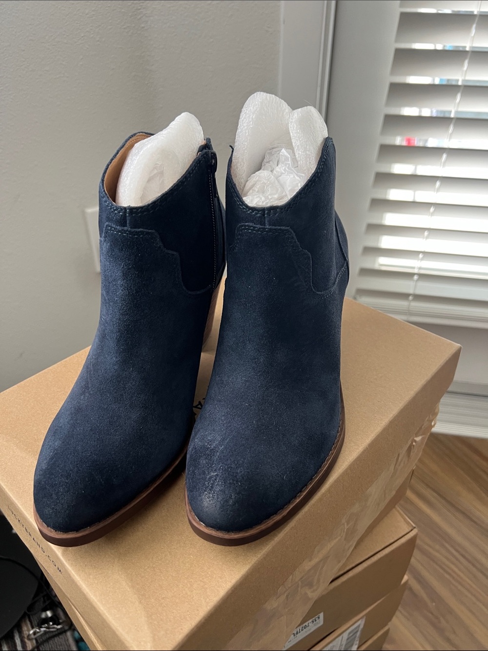 Lucky Brand zip boots